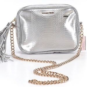 Victoria’s Secret Silver Python Crossbody Purse